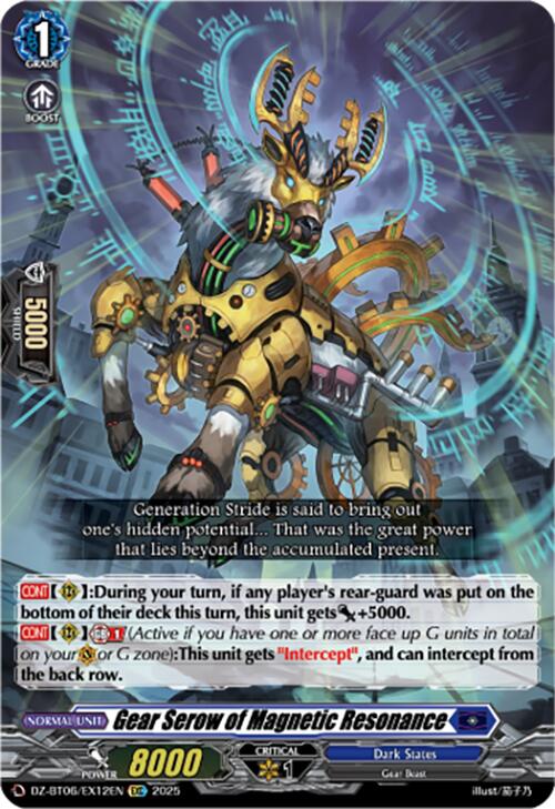 Gear Serow of Magnetic Resonance (EXC) (DZ-BT06/EX12EN) [DZ-BT06: Generation Dragenesis] | Pegasus Games WI