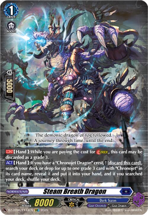 Steam Breath Dragon (EXC) (DZ-BT06/EX14EN) [DZ-BT06: Generation Dragenesis] | Pegasus Games WI