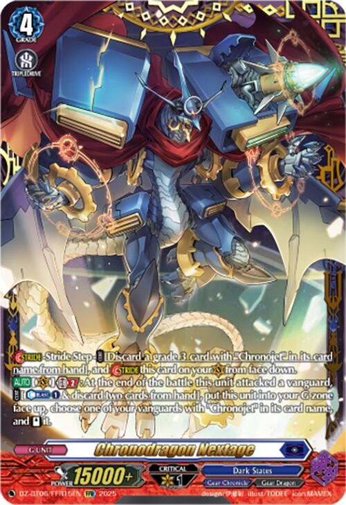 Chronodragon Nextage (DZ-BT06/FFR15EN) [DZ-BT06: Generation Dragenesis] | Pegasus Games WI