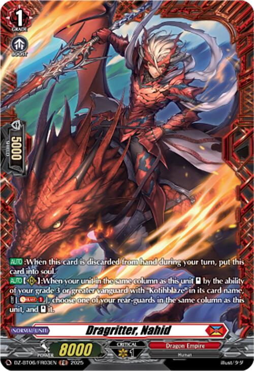 Dragritter, Nahid (DZ-BT06/FR03EN) [DZ-BT06: Generation Dragenesis] | Pegasus Games WI