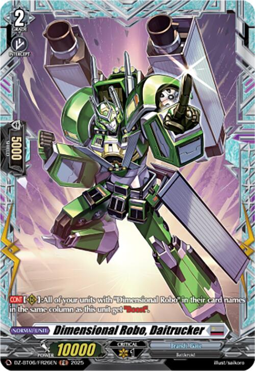 Dimensional Robo, Daitrucker (DZ-BT06/FR26EN) [DZ-BT06: Generation Dragenesis] | Pegasus Games WI