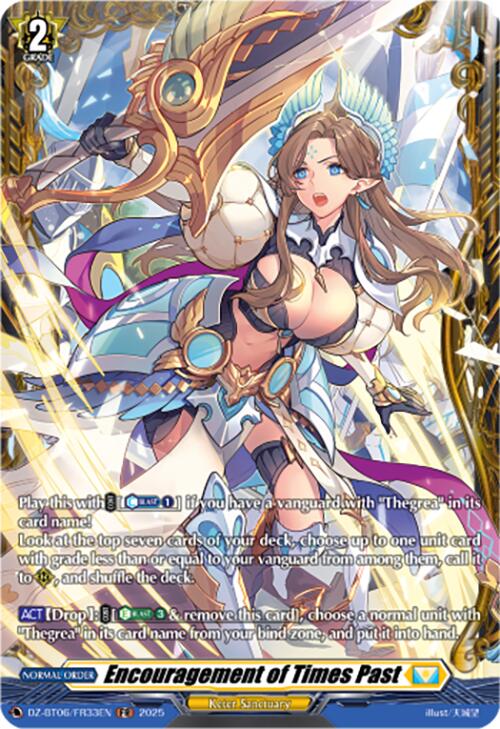 Encouragement of Times Past (DZ-BT06/FR33EN) [DZ-BT06: Generation Dragenesis] | Pegasus Games WI