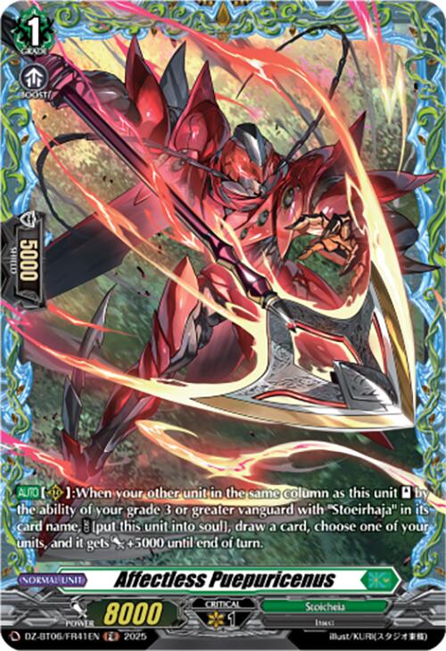 Affectless Puepuricenus (DZ-BT06/FR41EN) [DZ-BT06: Generation Dragenesis] | Pegasus Games WI