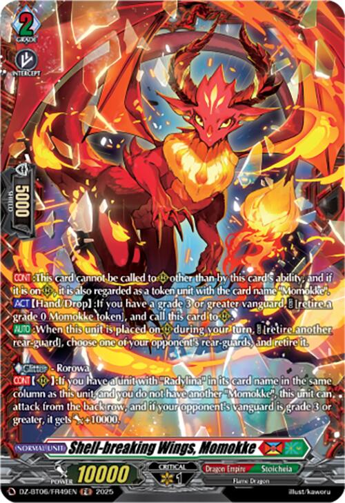 Shell-breaking Wings, Momokke (DZ-BT06/FR49EN) [DZ-BT06: Generation Dragenesis] | Pegasus Games WI