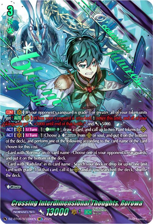 Crossing Interdimensional Thoughts, Rorowa (DZ-BT06/SEC06EN) [DZ-BT06: Generation Dragenesis] | Pegasus Games WI