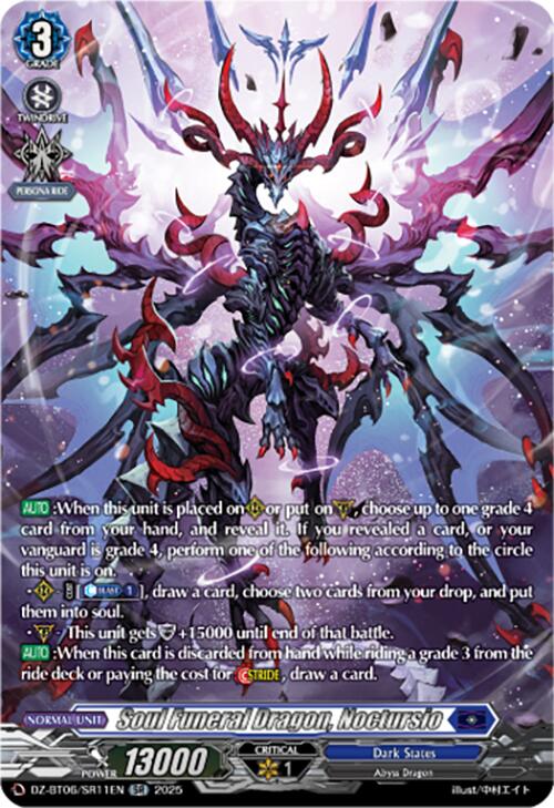 Soul Funeral Dragon, Noctursio (DZ-BT06/SR11EN) [DZ-BT06: Generation Dragenesis] | Pegasus Games WI