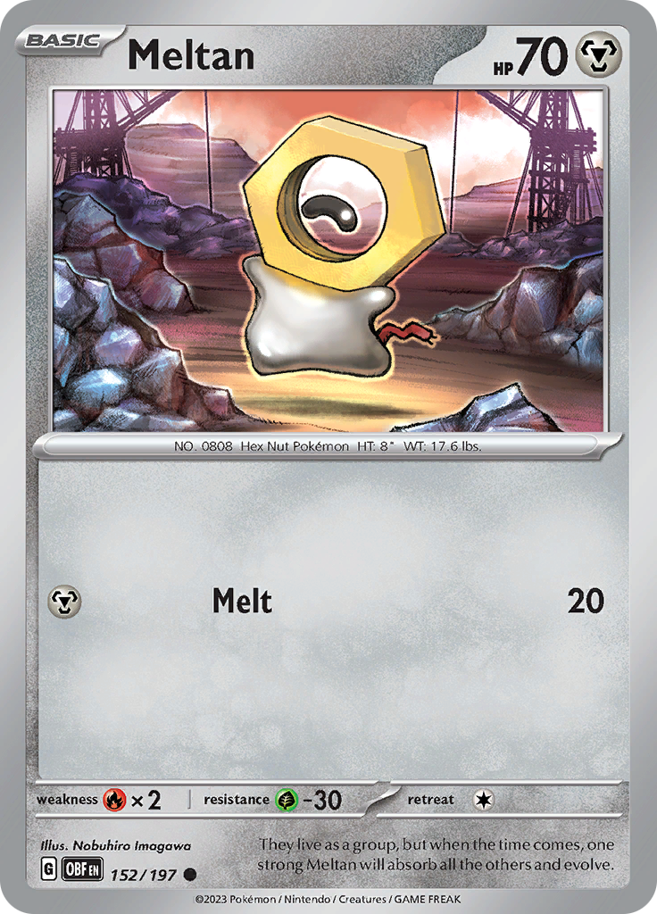 Meltan (152/197) [Scarlet & Violet: Obsidian Flames] | Pegasus Games WI