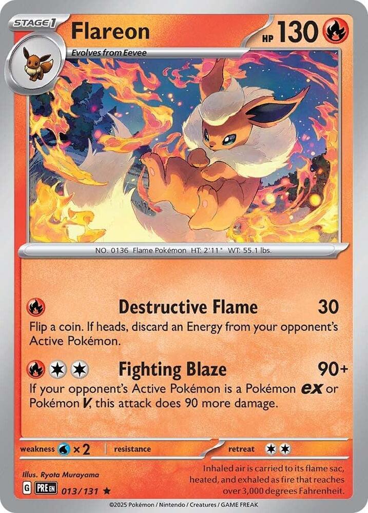 Flareon (013/131) [Scarlet & Violet: Prismatic Evolutions] | Pegasus Games WI