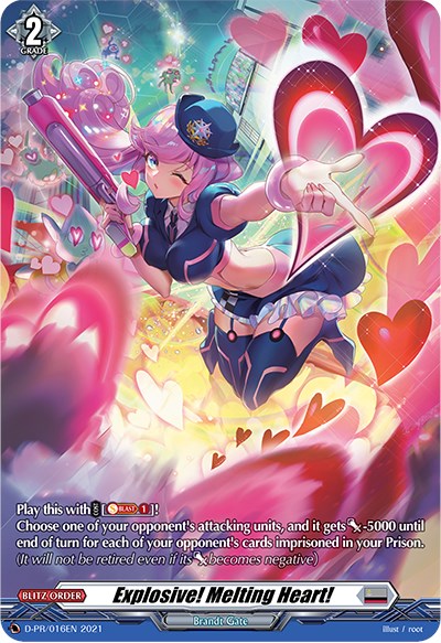 Explosive! Melting Heart! (D-PR/016EN) [D Promo Cards] | Pegasus Games WI