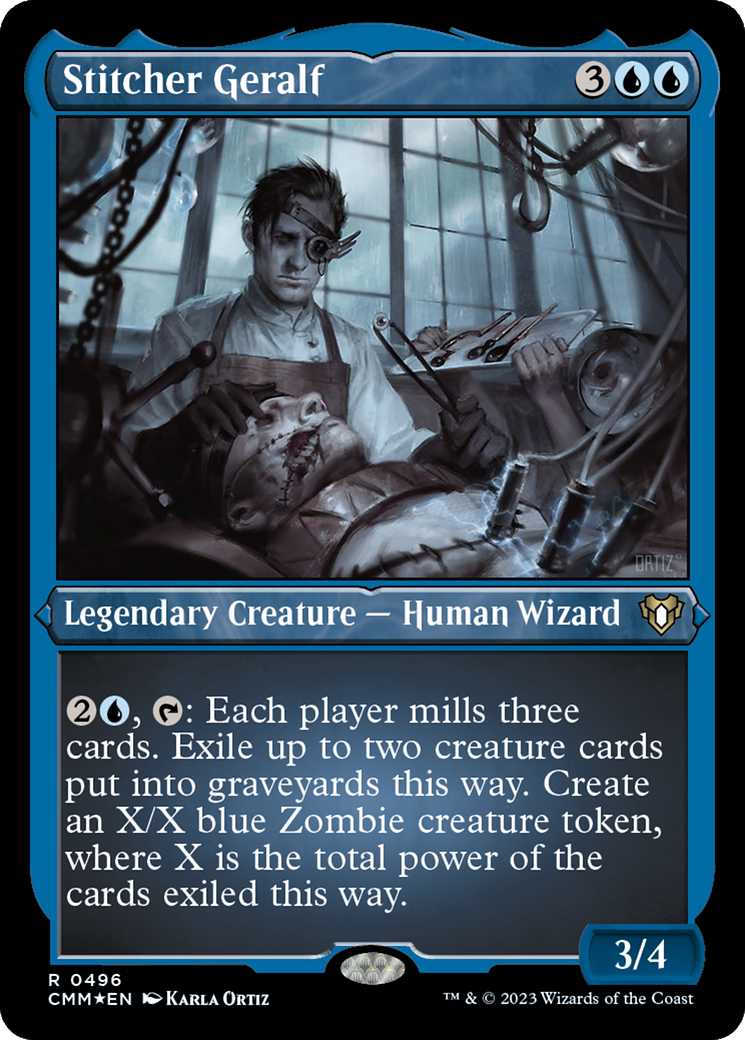 Stitcher Geralf (Foil Etched) [Commander Masters] | Pegasus Games WI
