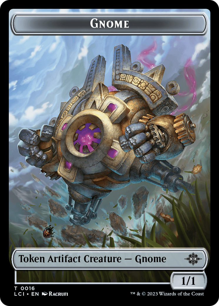 Gnome // Skeleton Pirate Double-Sided Token [The Lost Caverns of Ixalan Tokens] | Pegasus Games WI