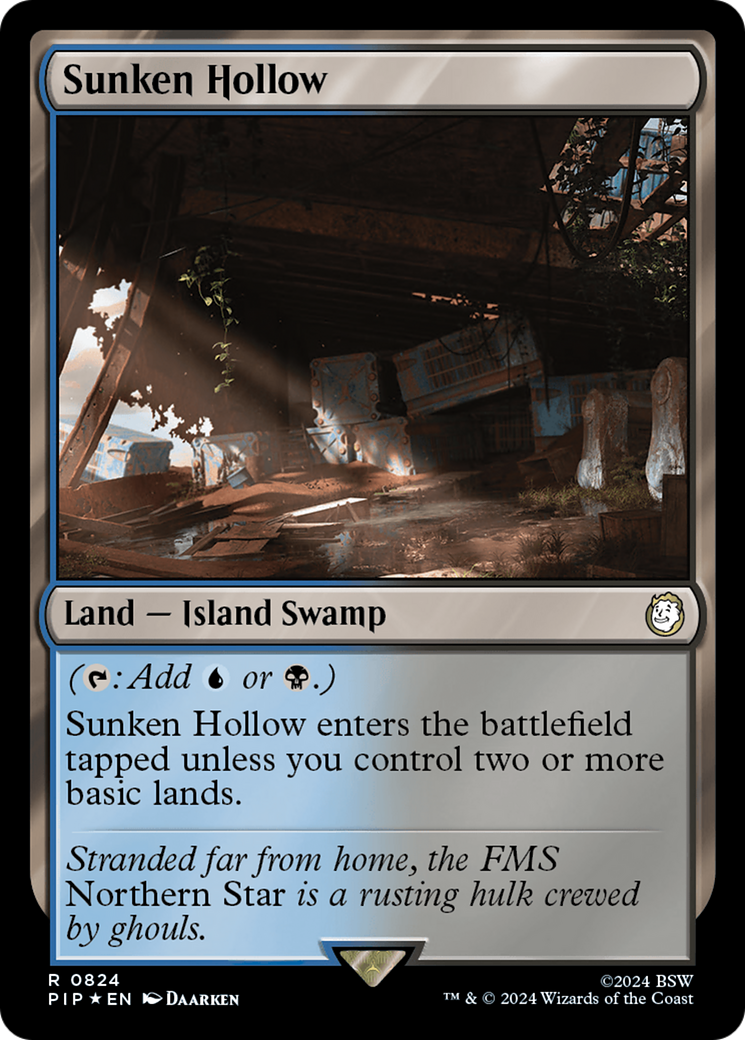 Sunken Hollow (Surge Foil) [Fallout] | Pegasus Games WI