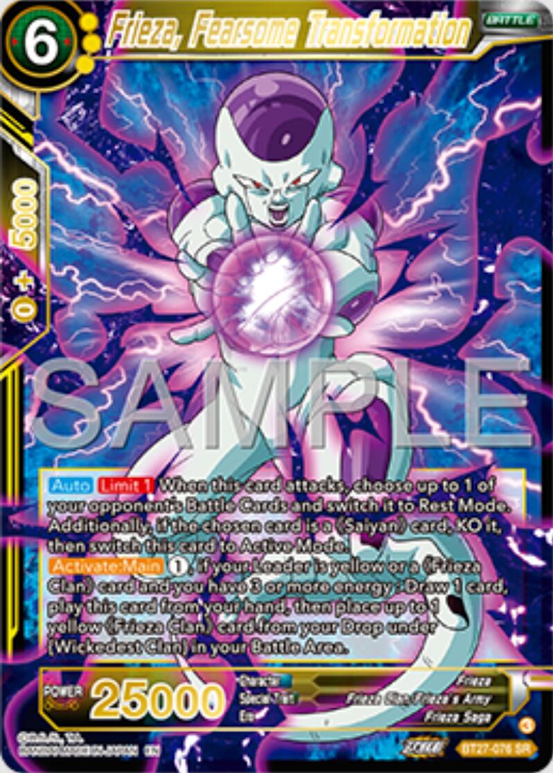 Frieza, Fearsome Transformation (BT27-076) [History of Z] | Pegasus Games WI