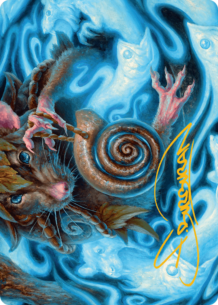 Mind Spiral Art Card (Gold-Stamped Signature) [Bloomburrow Art Series] | Pegasus Games WI