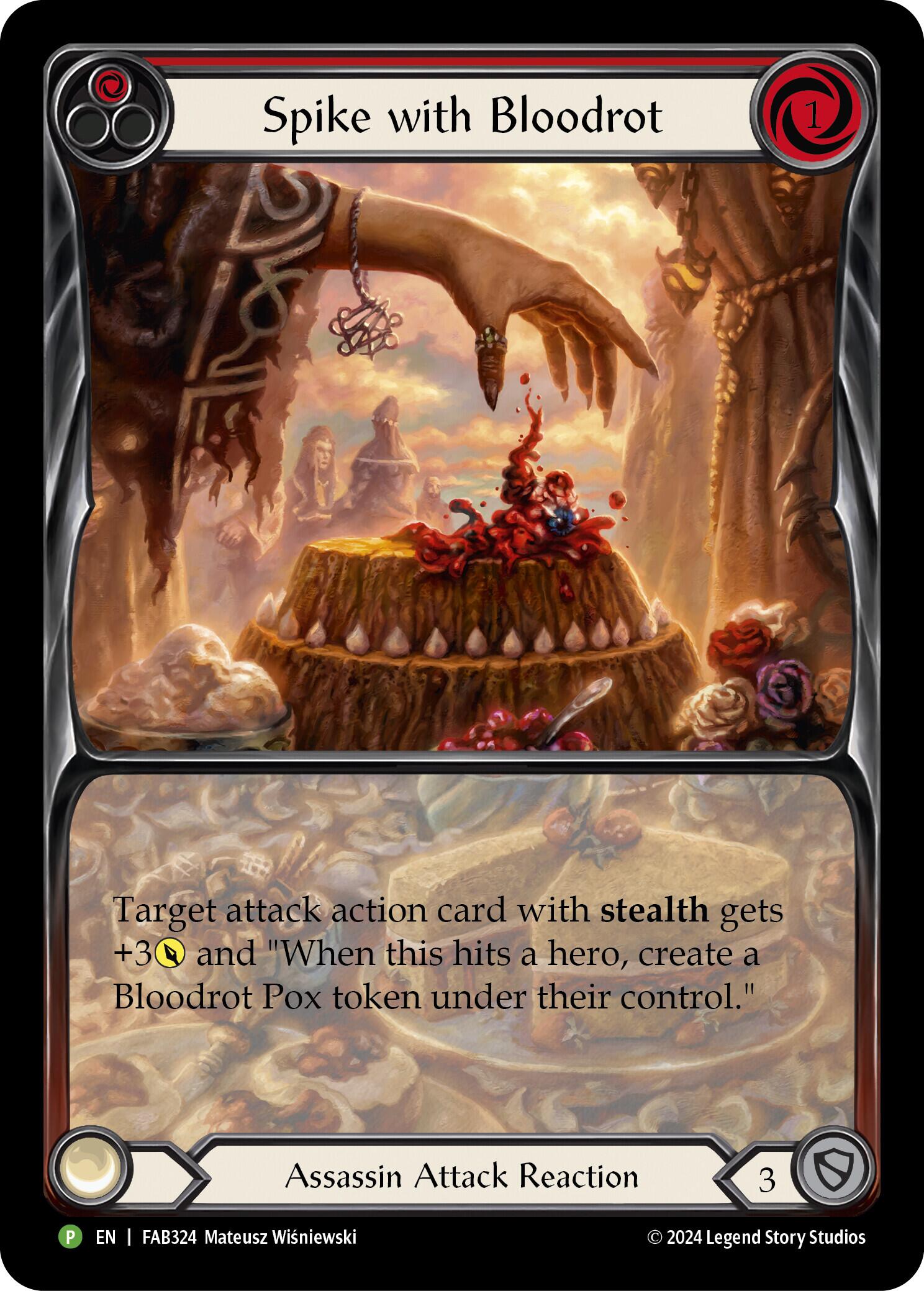 Spike with Bloodrot [FAB324] (Promo)  Rainbow Foil | Pegasus Games WI