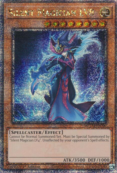 Silent Magician LV8 [MZTM-EN000] Quarter Century Secret Rare | Pegasus Games WI