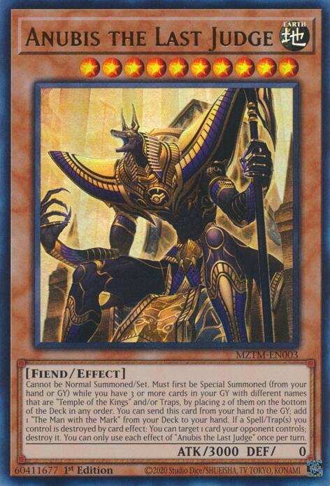 Anubis the Last Judge [MZTM-EN003] Ultra Rare | Pegasus Games WI