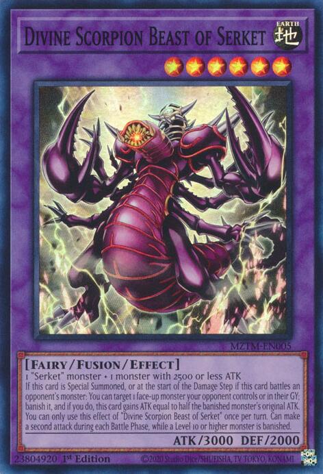Divine Scorpion Beast of Serket [MZTM-EN005] Super Rare | Pegasus Games WI
