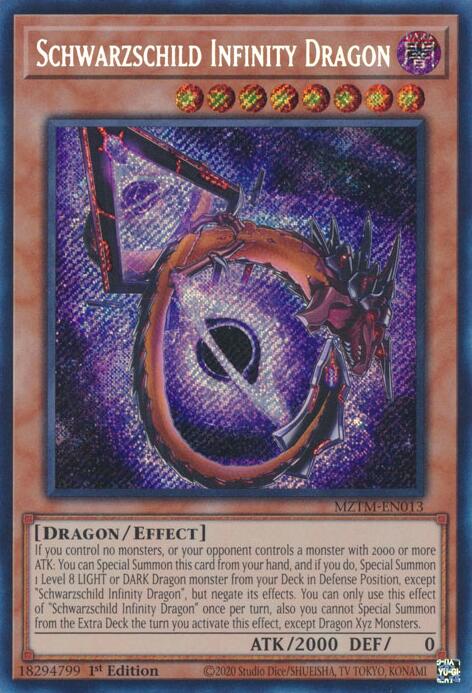 Schwarzschild Infinity Dragon [MZTM-EN013] Secret Rare | Pegasus Games WI