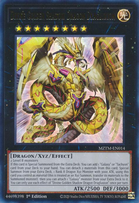 Divine Golden Shadow Dragon Dragluxion [MZTM-EN014] Ultra Rare | Pegasus Games WI