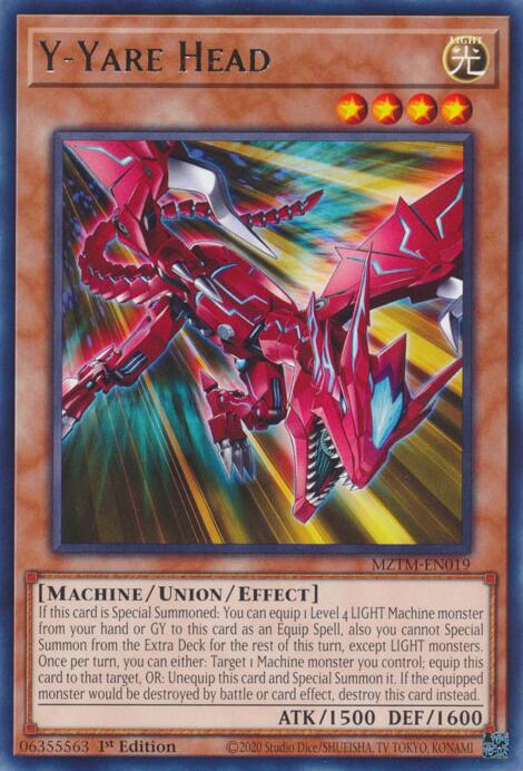 Y-Yare Head [MZTM-EN019] Rare | Pegasus Games WI