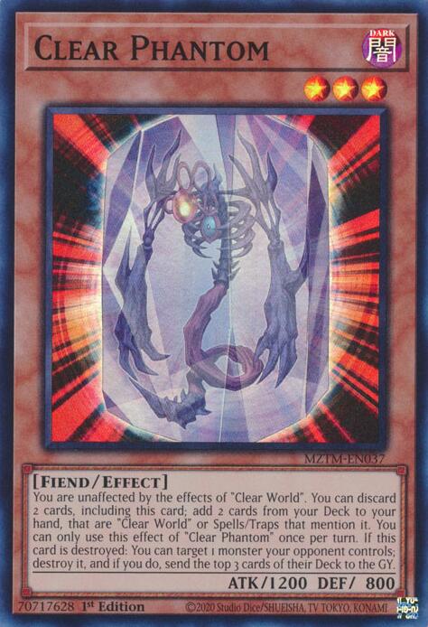 Clear Phantom [MZTM-EN037] Super Rare | Pegasus Games WI