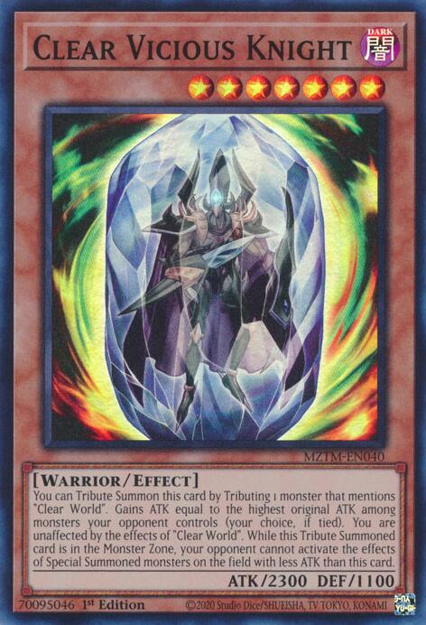 Clear Vicious Knight [MZTM-EN040] Super Rare | Pegasus Games WI