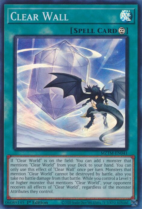 Clear Wall [MZTM-EN041] Super Rare | Pegasus Games WI