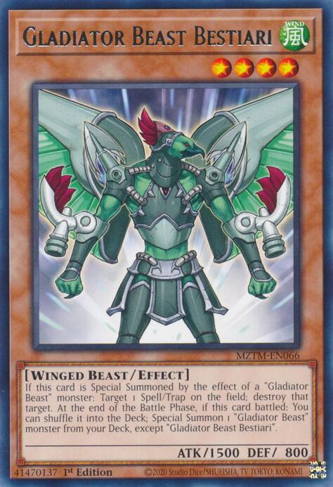 Gladiator Beast Bestiari [MZTM-EN066] Rare | Pegasus Games WI