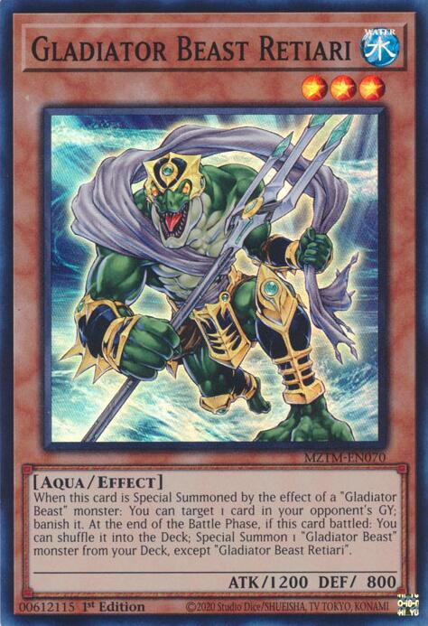Gladiator Beast Retiari [MZTM-EN070] Super Rare | Pegasus Games WI