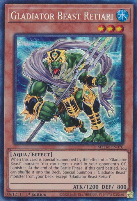 Gladiator Beast Retiari (Collector's Rare) [MZTM-EN070] Collector's Rare | Pegasus Games WI