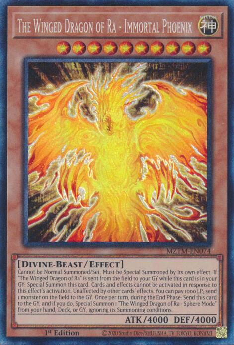 The Winged Dragon of Ra - Immortal Phoenix (Collector's Rare) [MZTM-EN074] Collector's Rare | Pegasus Games WI