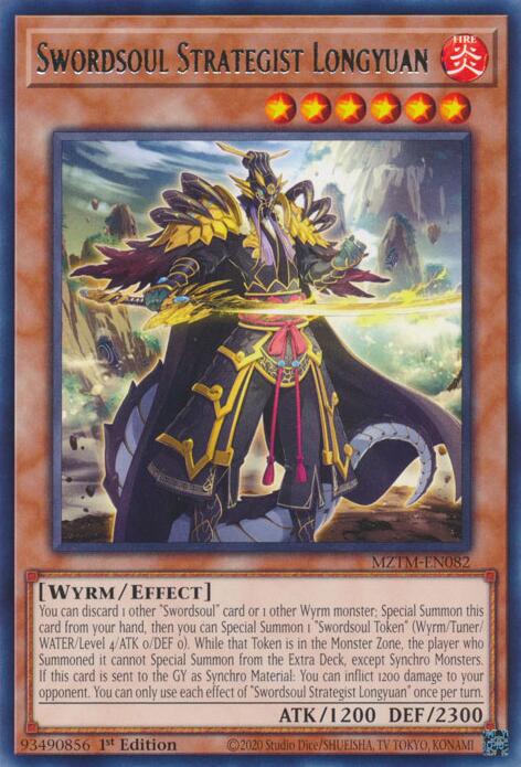 Swordsoul Strategist Longyuan [MZTM-EN082] Rare | Pegasus Games WI
