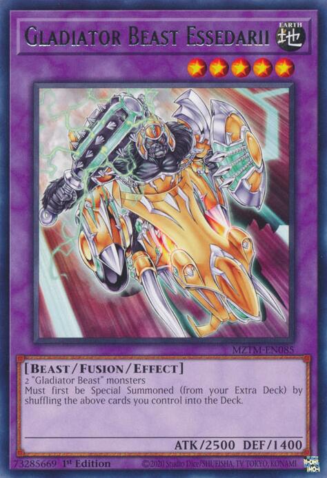 Gladiator Beast Essedarii [MZTM-EN085] Rare | Pegasus Games WI