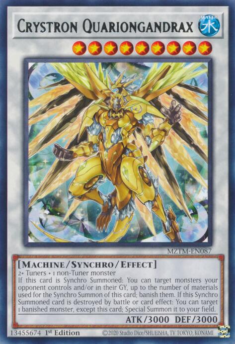Crystron Quariongandrax [MZTM-EN087] Rare | Pegasus Games WI