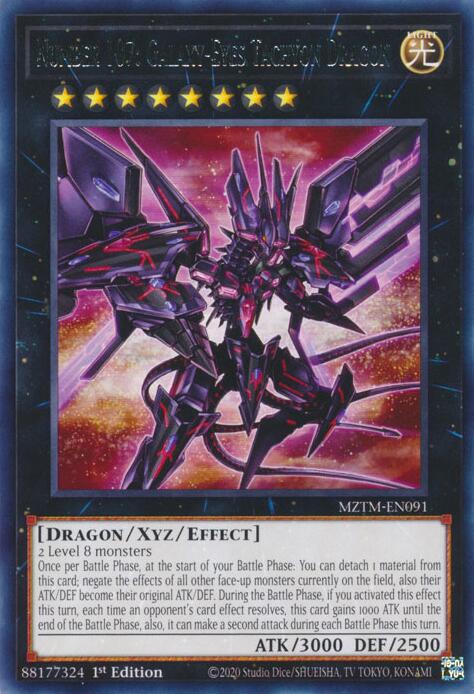 Number 107: Galaxy-Eyes Tachyon Dragon [MZTM-EN091] Rare | Pegasus Games WI