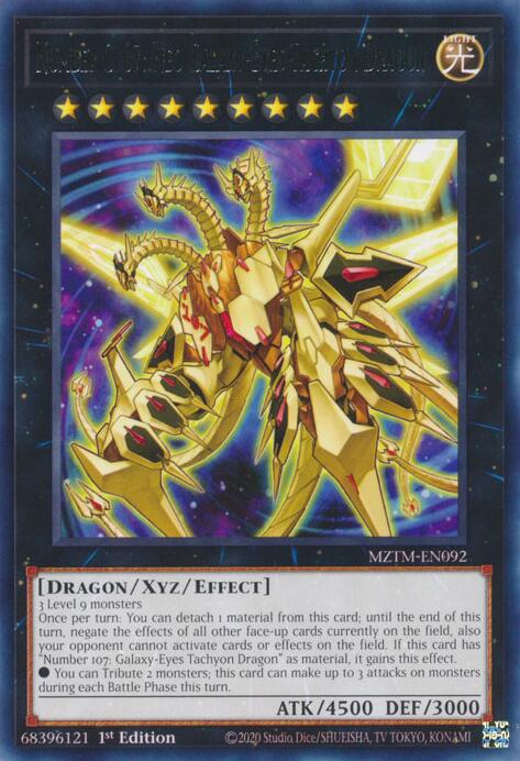 Number C107: Neo Galaxy-Eyes Tachyon Dragon [MZTM-EN092] Rare | Pegasus Games WI