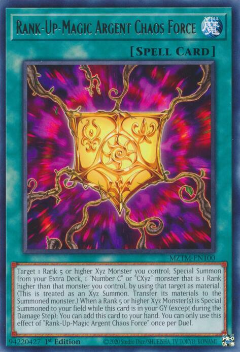 Rank-Up-Magic Argent Chaos Force [MZTM-EN100] Rare | Pegasus Games WI