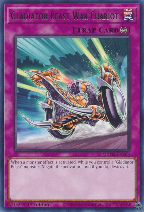 Gladiator Beast War Chariot [MZTM-EN105] Rare | Pegasus Games WI