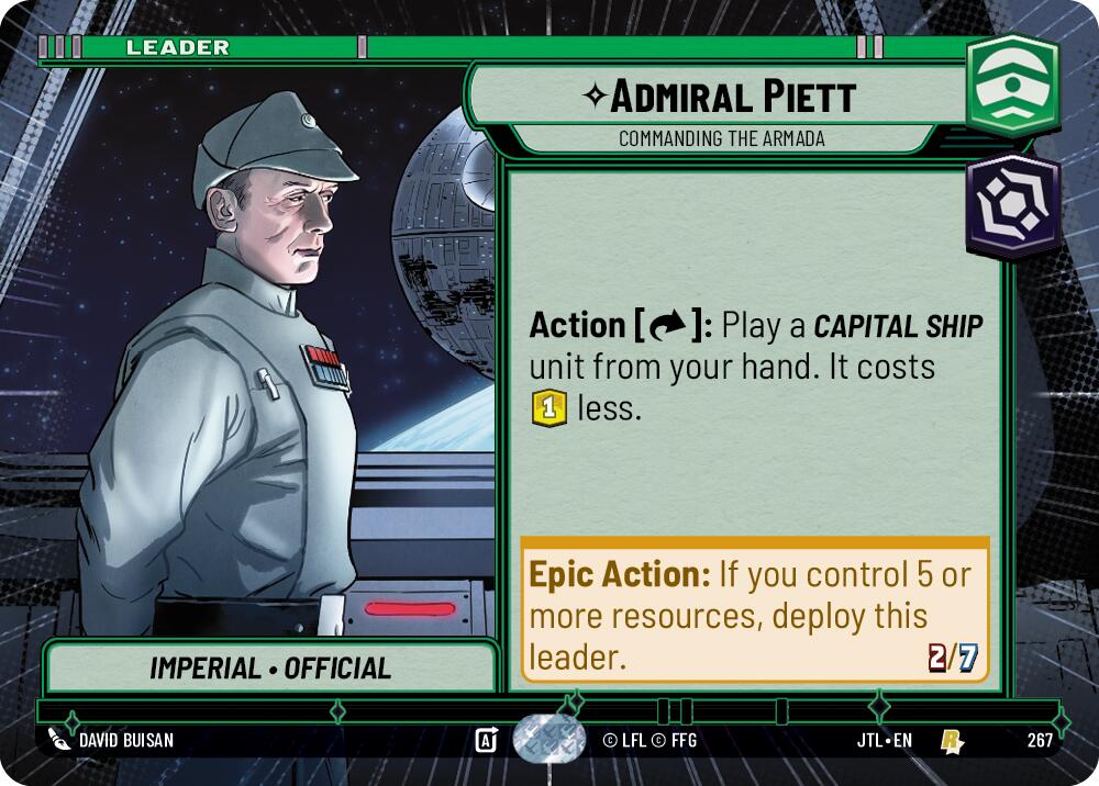 Admiral Piett - Commanding the Armada (267) (Hyperspace) (267) [Jump to Lightspeed] | Pegasus Games WI