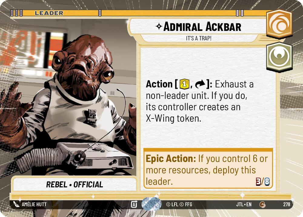 Admiral Ackbar - It's A Trap! (278) (Hyperspace) (278) [Jump to Lightspeed] | Pegasus Games WI