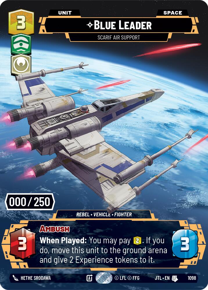 Blue Leader - Scarif Air Support (1098) (Serialized) (1098) [Jump to Lightspeed] | Pegasus Games WI