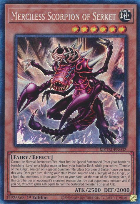 Merciless Scorpion of Serket (Collector's Rare) [MZTM-EN002] Ultra Rare | Pegasus Games WI
