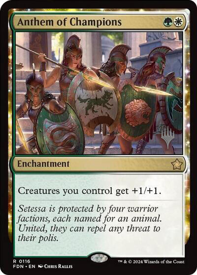 Anthem of Champions (Promo Pack) [Foundations Promos] | Pegasus Games WI