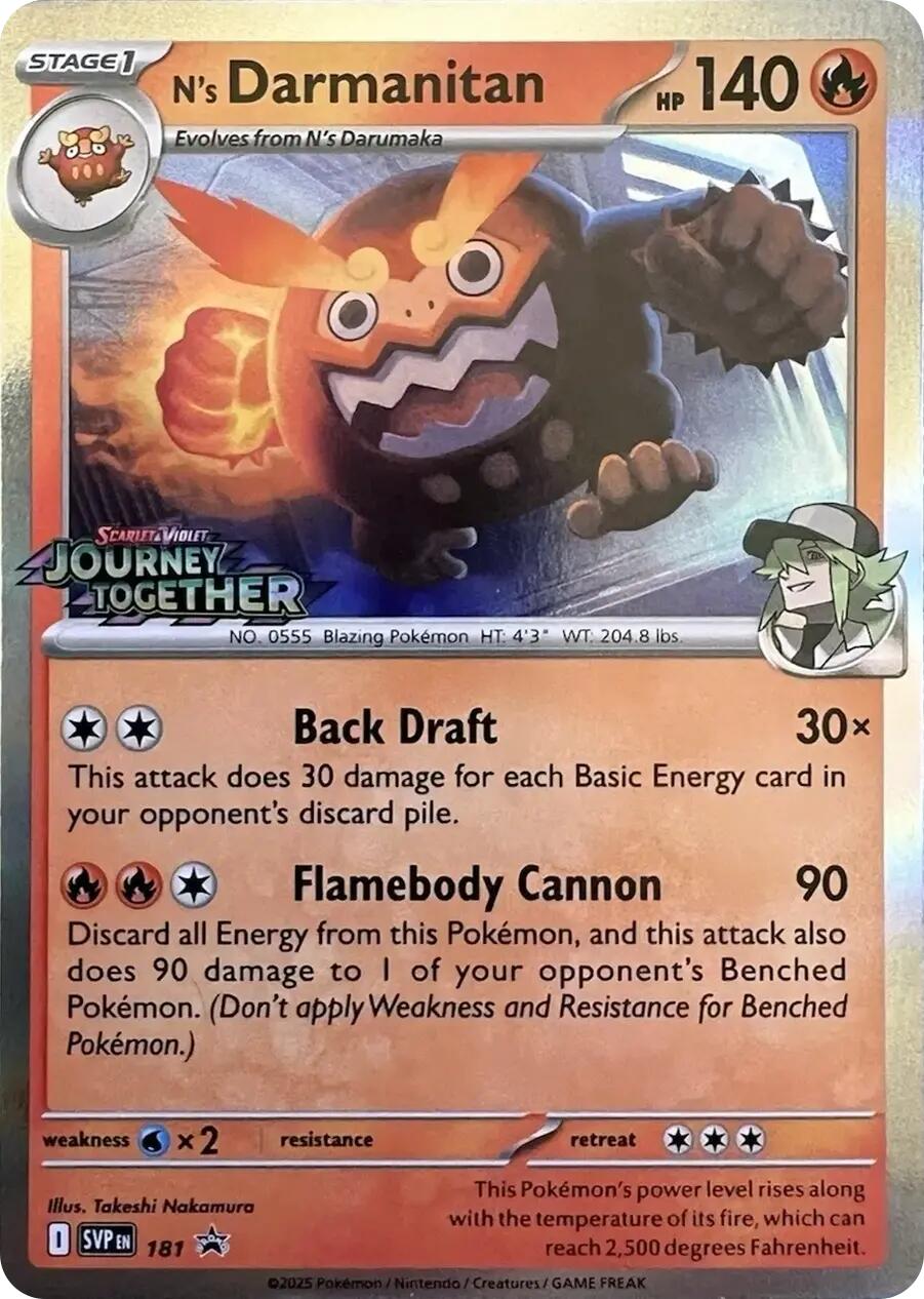 N's Darmanitan (181) [Scarlet & Violet: Black Star Promos] | Pegasus Games WI