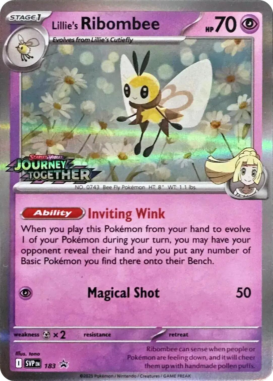 Lillie's Ribombee (183) [Scarlet & Violet: Black Star Promos] | Pegasus Games WI
