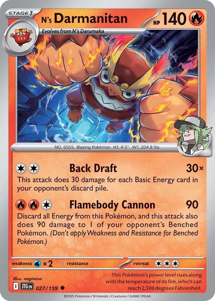 N's Darmanitan (027/159) [Scarlet & Violet: Journey Together] | Pegasus Games WI