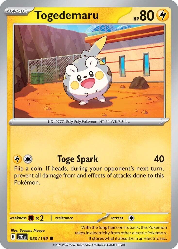 Togedemaru (050/159) [Scarlet & Violet: Journey Together] | Pegasus Games WI