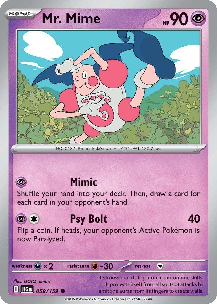 Mr. Mime (058/159) [Scarlet & Violet: Journey Together] | Pegasus Games WI
