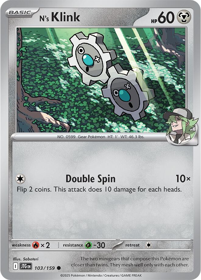 N's Klink (103/159) [Scarlet & Violet: Journey Together] | Pegasus Games WI
